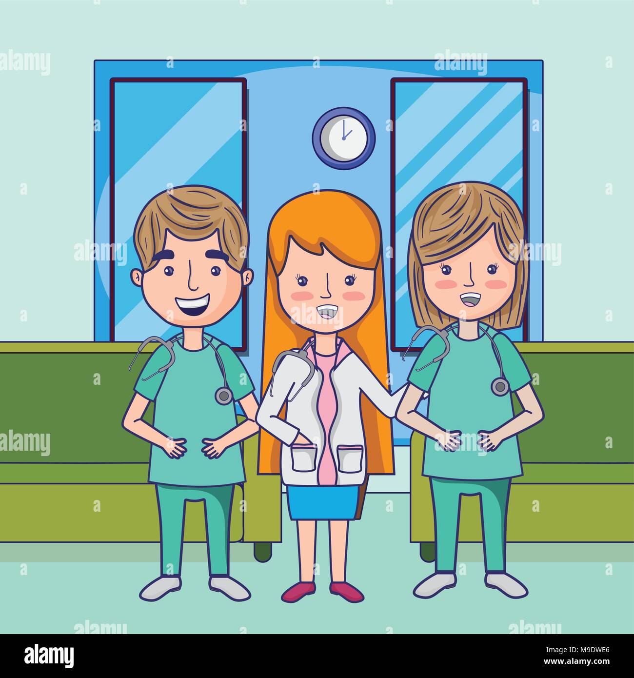 Funny doctors cartoons Stock Vector Image & Art Alamy