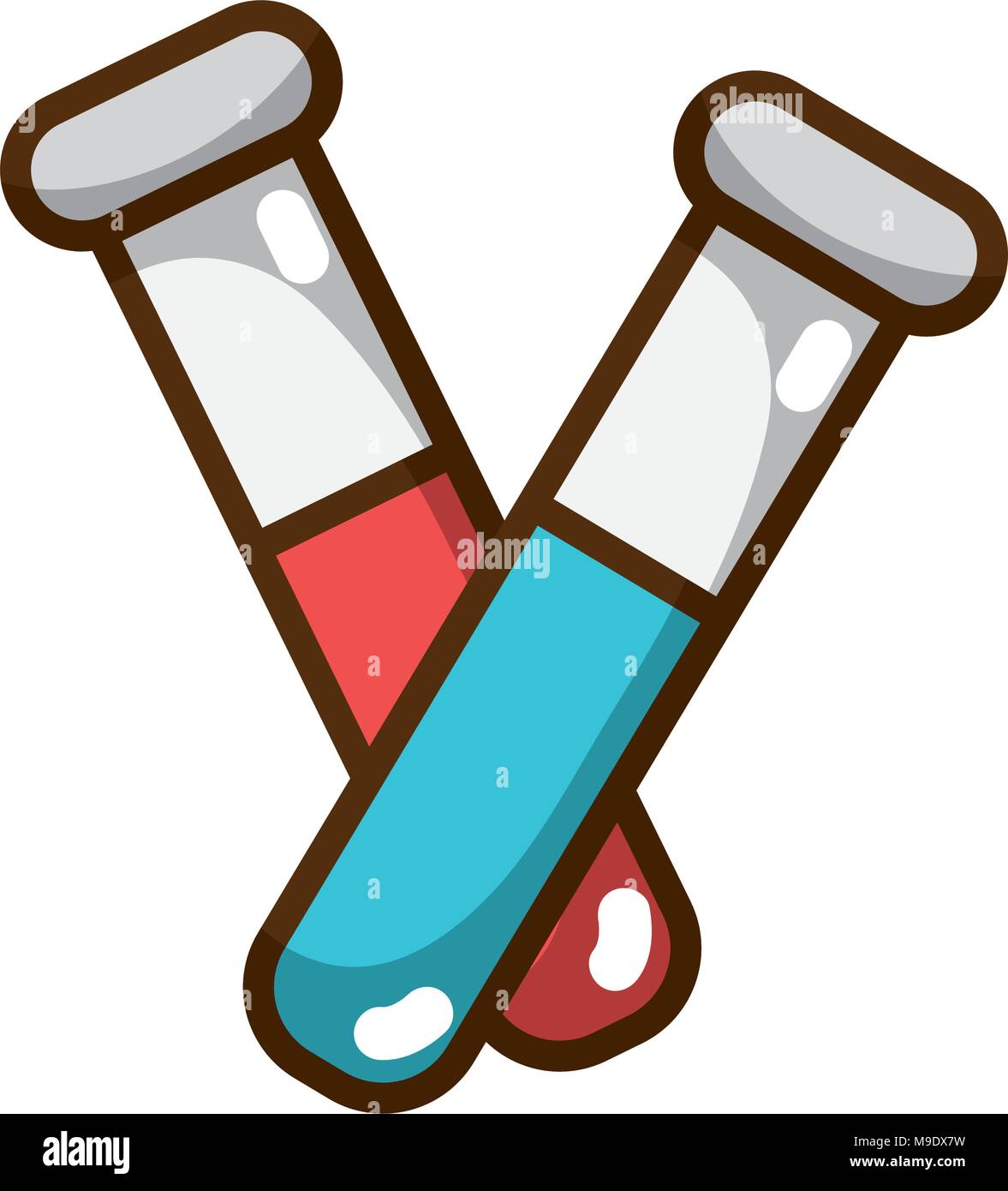 Medical Analysis Tubes Laboratory Test Stock Vector Image Art Alamy