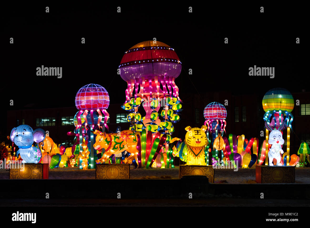 Indianapolis, Indiana, USA January 07, 2018 The Chinese Lantern