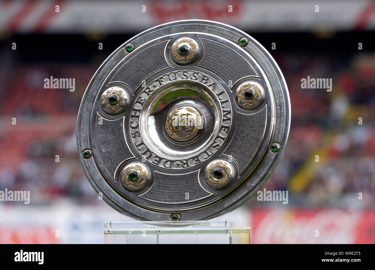 German football Bundesliga championship trophy Stock Photo Alamy