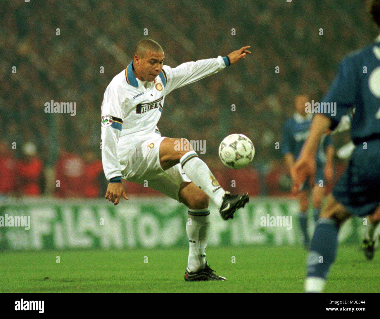 Parkstadion Gelsenkirchen, Germany 17.3.1998, UEFA Cup season 1997/1998,  Schalke 04 vs. Inter Milan 1:1 ---  RONALDO, (Milan) Stock Photo