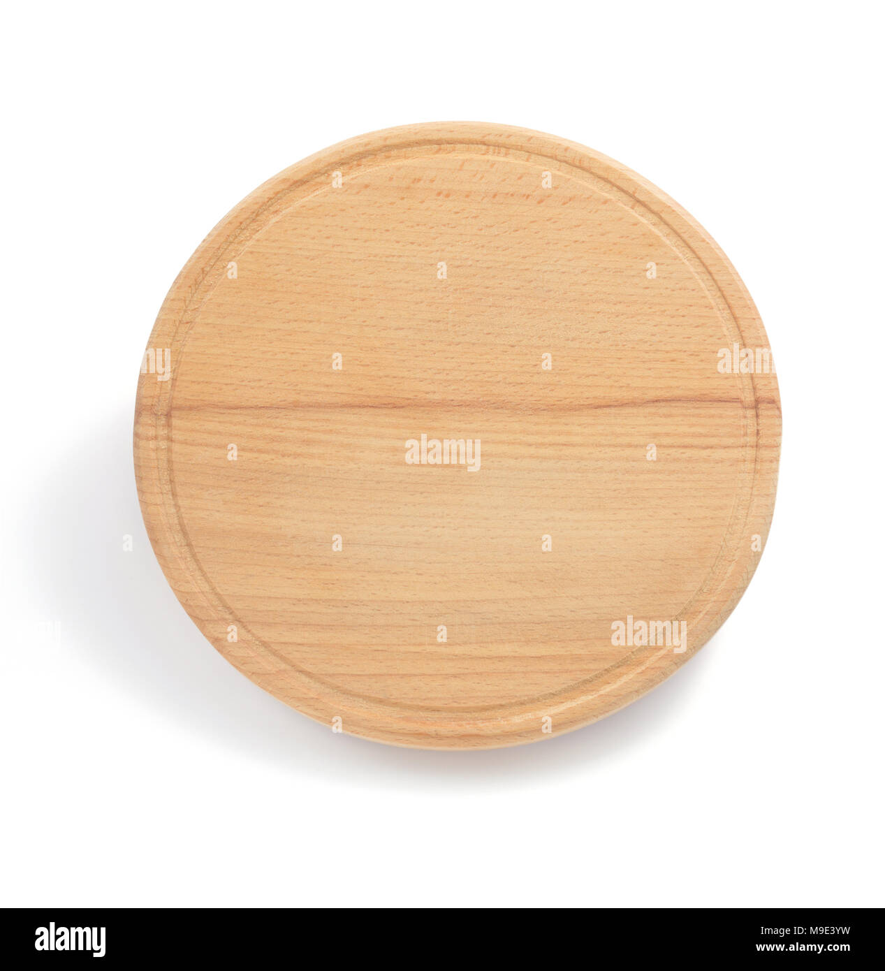 wooden cutting board isolated on white background Stock Photo - Alamy