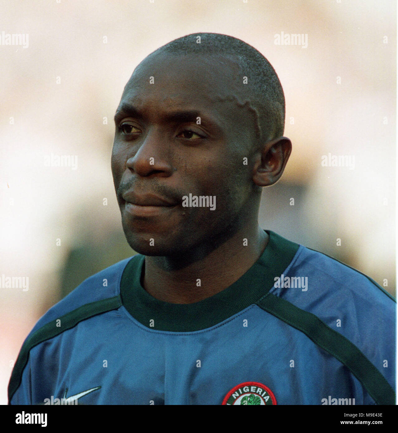 Mungersdorfer Stadion Cologne, Germany  22.4.1998, Football International Friendly, Germany vs Nigeria 1:0 ---- Ike SHORONMU  (Nigeria) Stock Photo