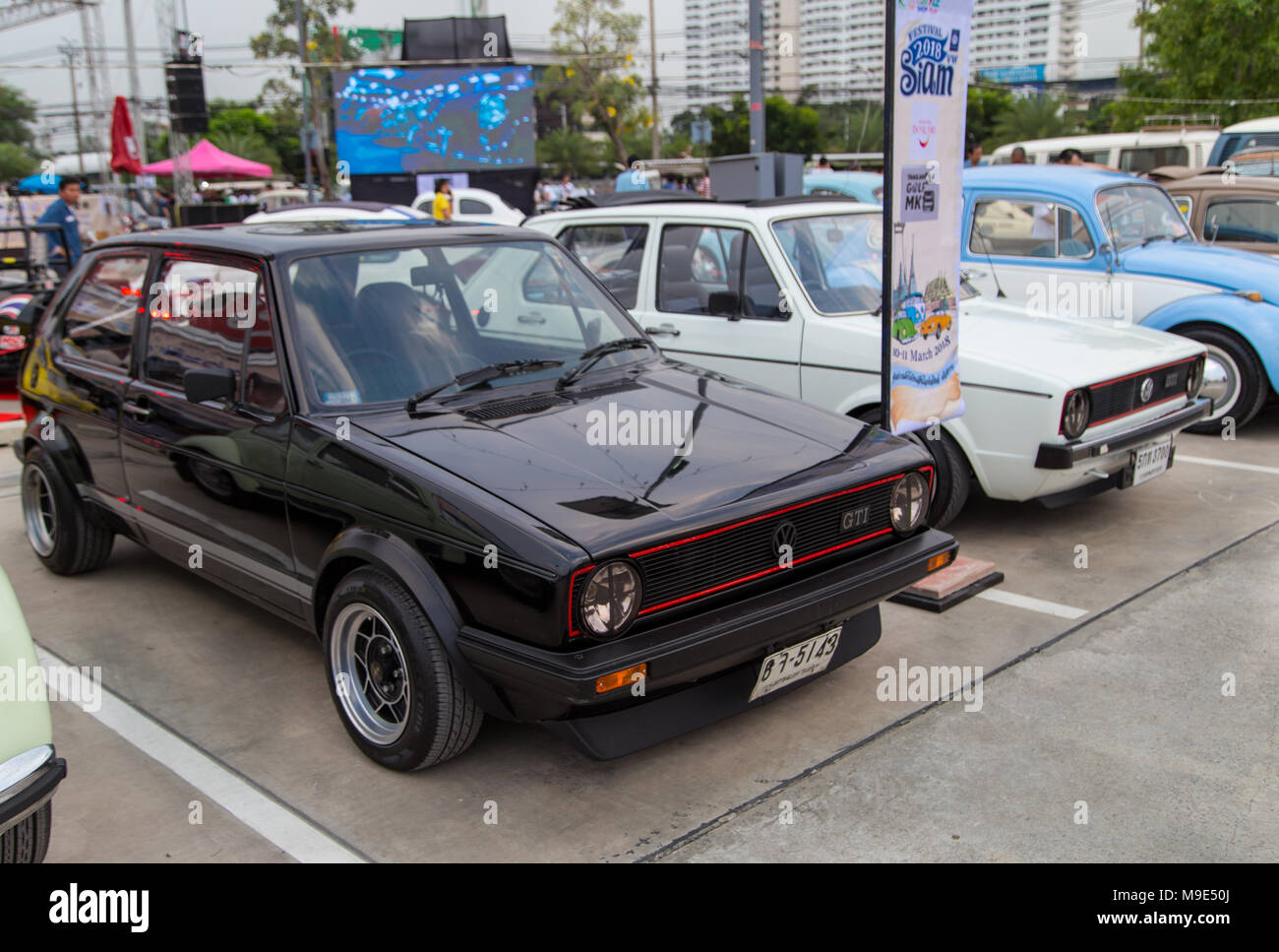 Nonthaburi, Thailand - March 10, 2018: VW owner show VW Golf GTI in volkswagen  club meeting at car park of Robinson department store Stock Photo - Alamy