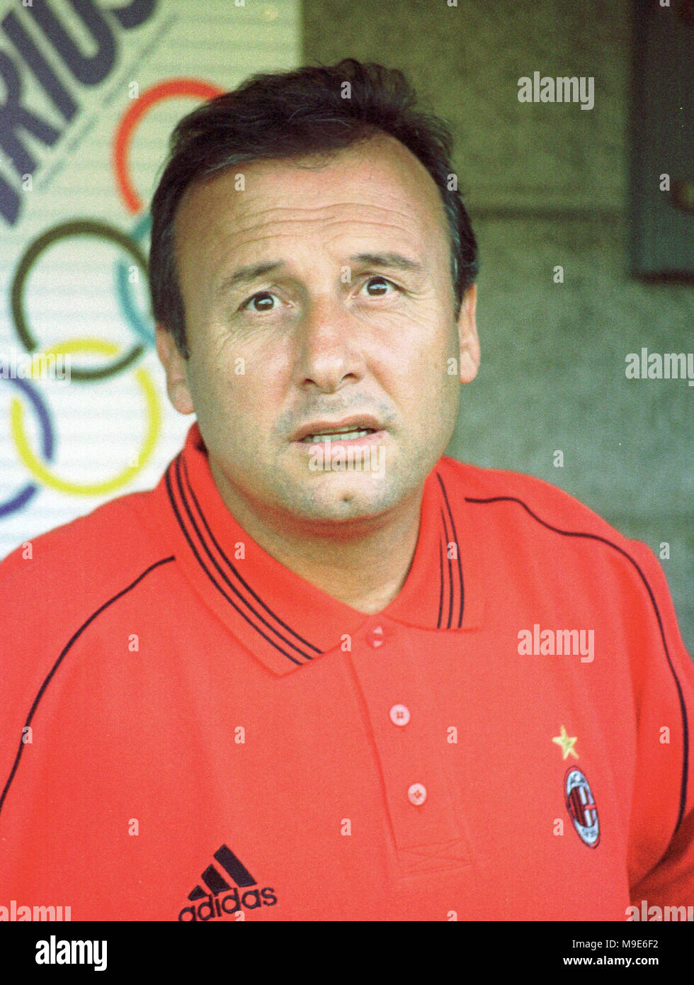 Maurice-Dufrasne-Stadium Liege, Belgium, 9.8.1998 international Friendly, Standard Liege vs. AC Milan --- manager Alberto ZACCHERONI (Milan) Stock Photo