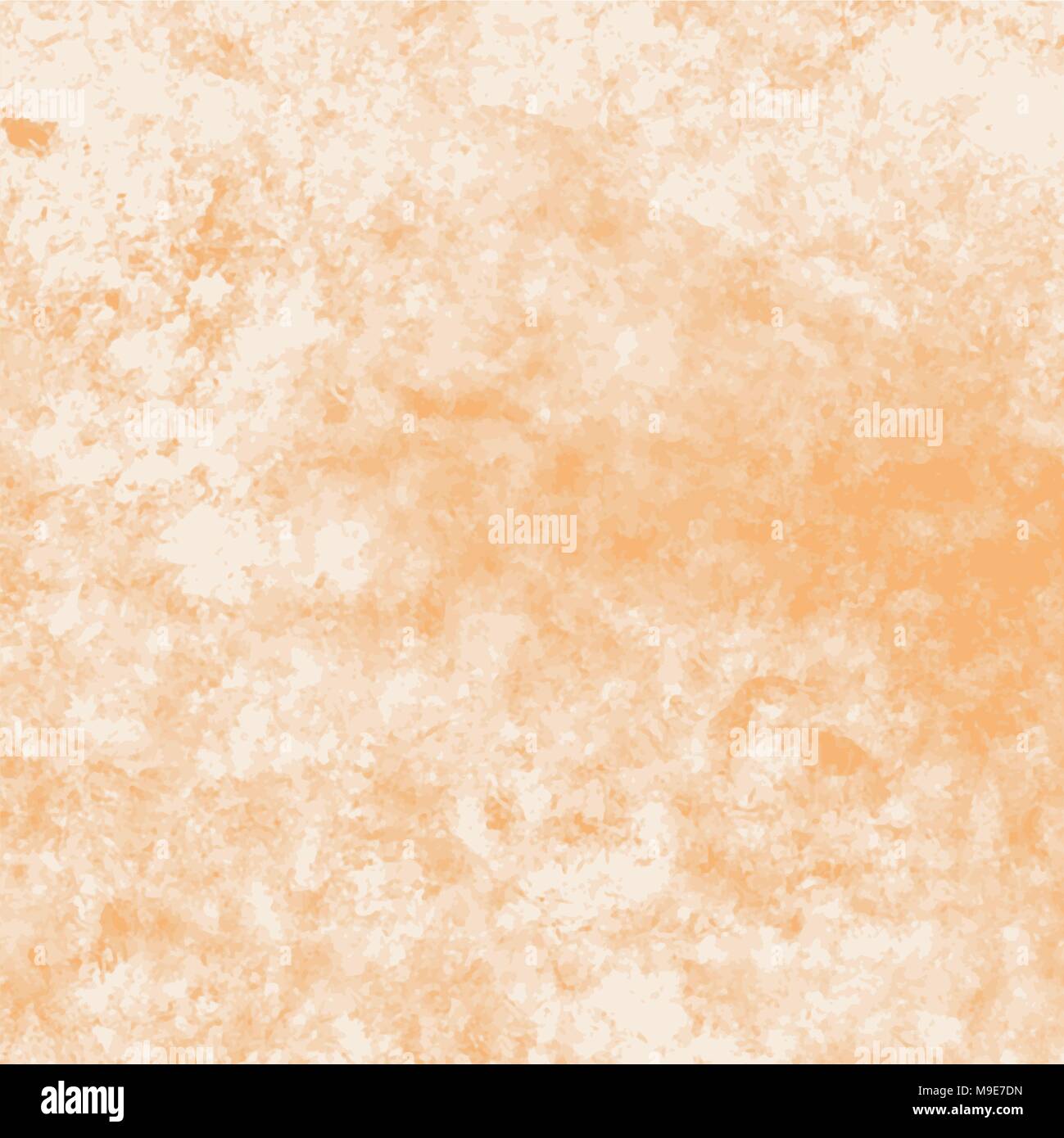 orange watercolor wax crayon vector illustration Stock Vector Image