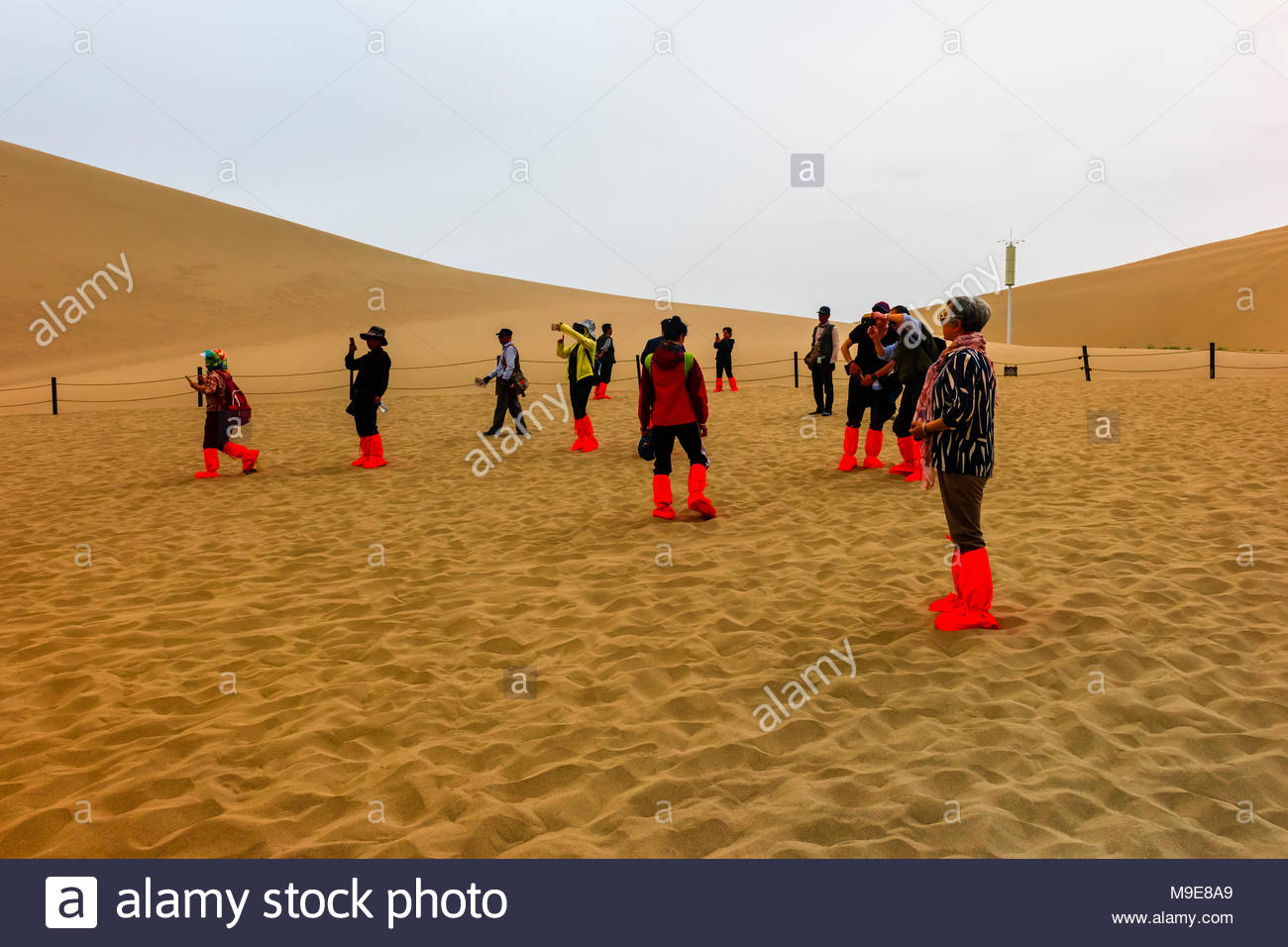 orange shoe covers