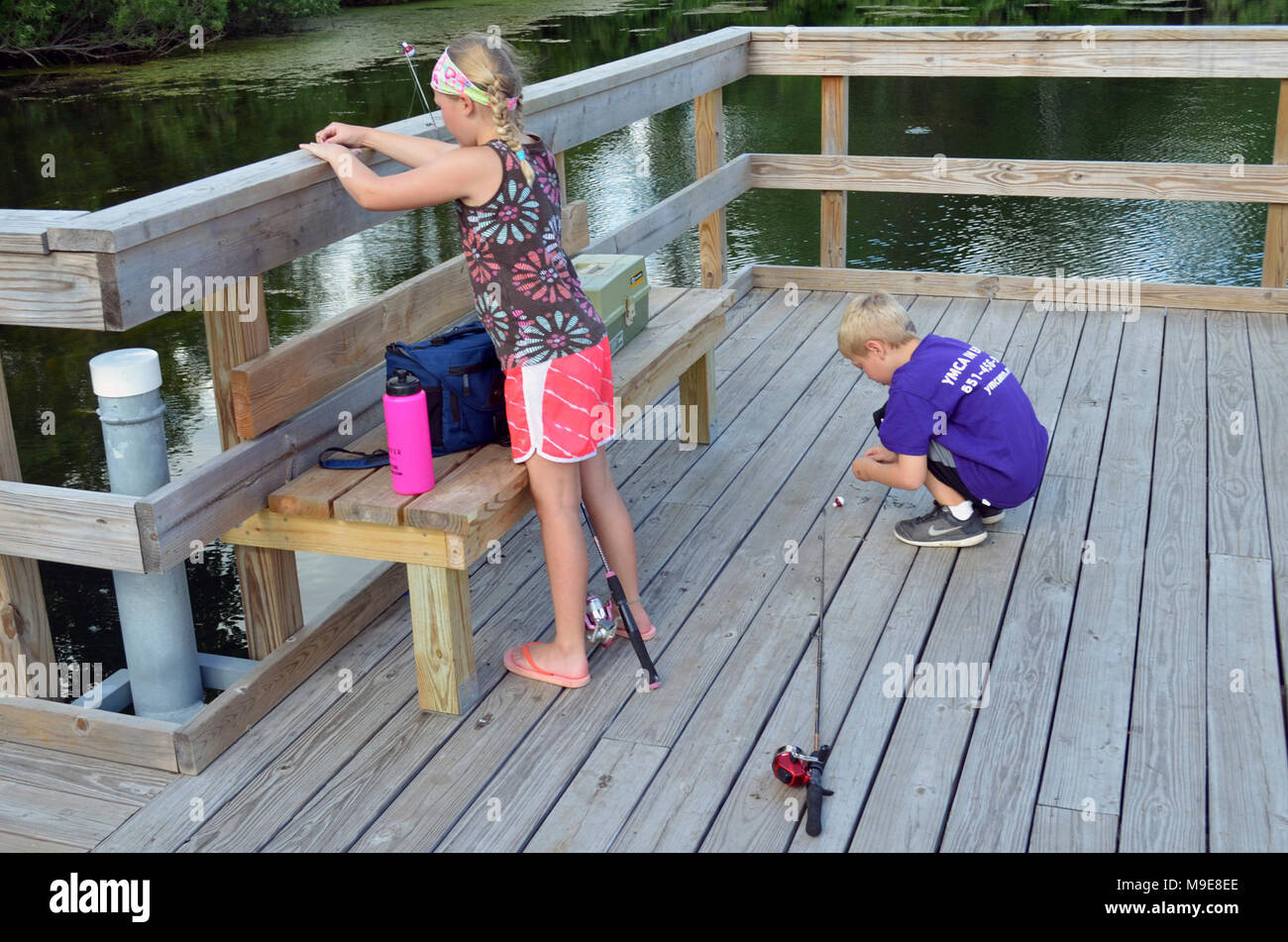 Getting Ready to Fish! Stock Photo - Alamy