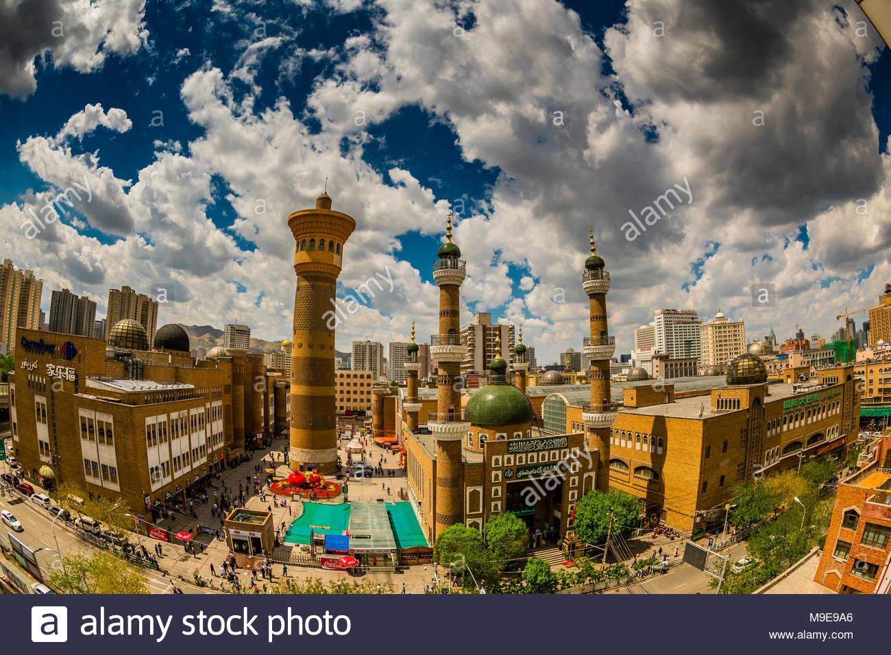 Tower International Grand Bazaar And Mosque Urumqi Xinjiang