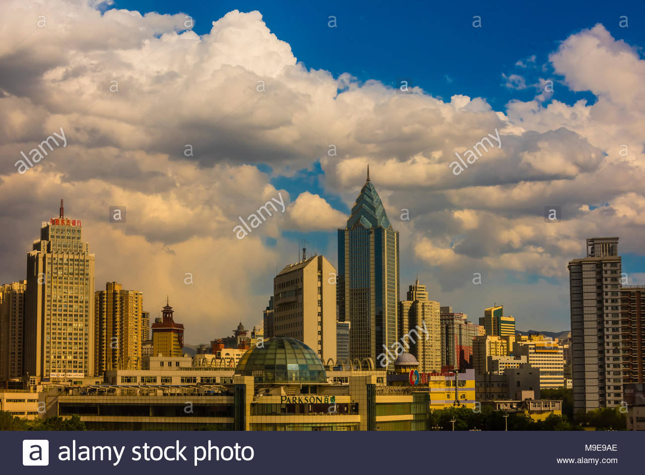 The Modern City Of Urumqi Urumqi Is The Capital Of The Xinjiang