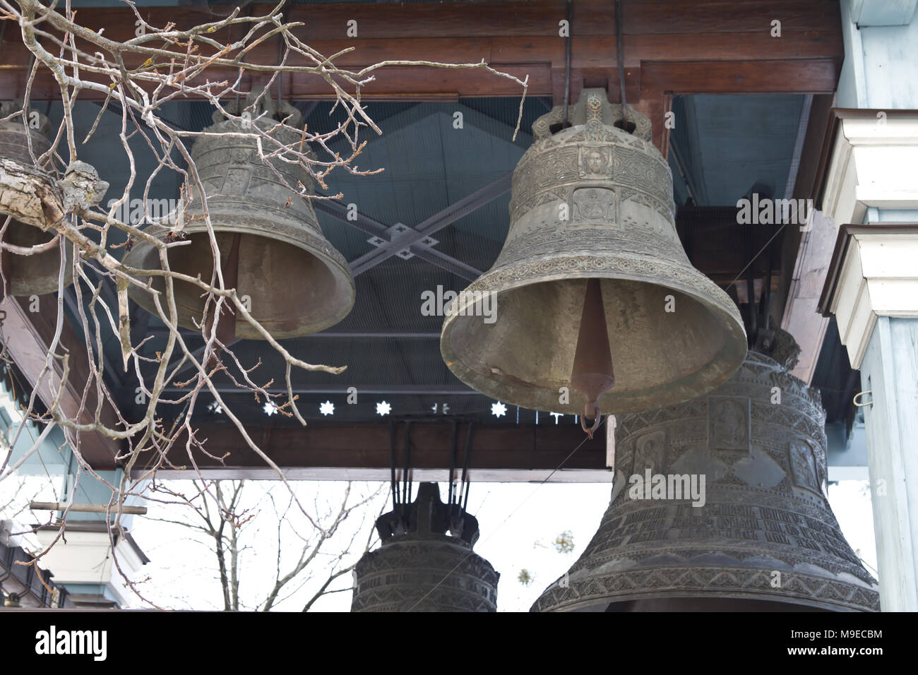 Church bells ring out Stock Photo Alamy