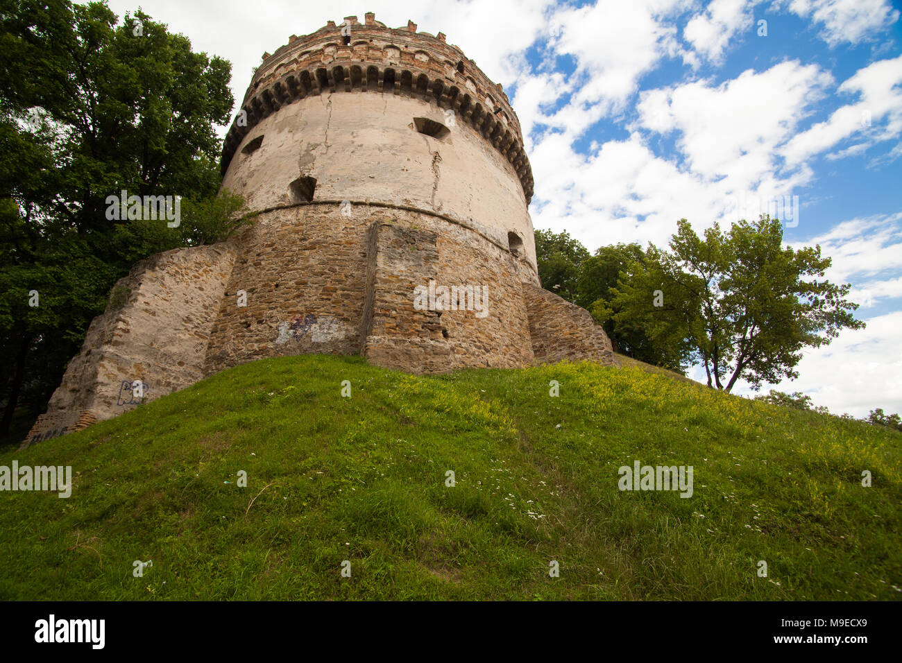 Ostrog Rivne View to the historical castle in Ostrog, Rivne region, Ukraine Stock ...