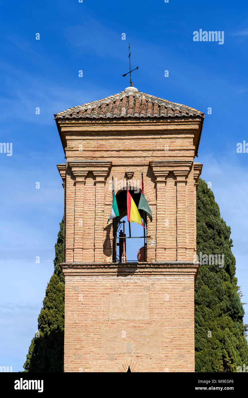 Convento de San Francisco (now a Parador Nacional) in La Alhambra, Granada, Andalusia, Spain Stock Photo