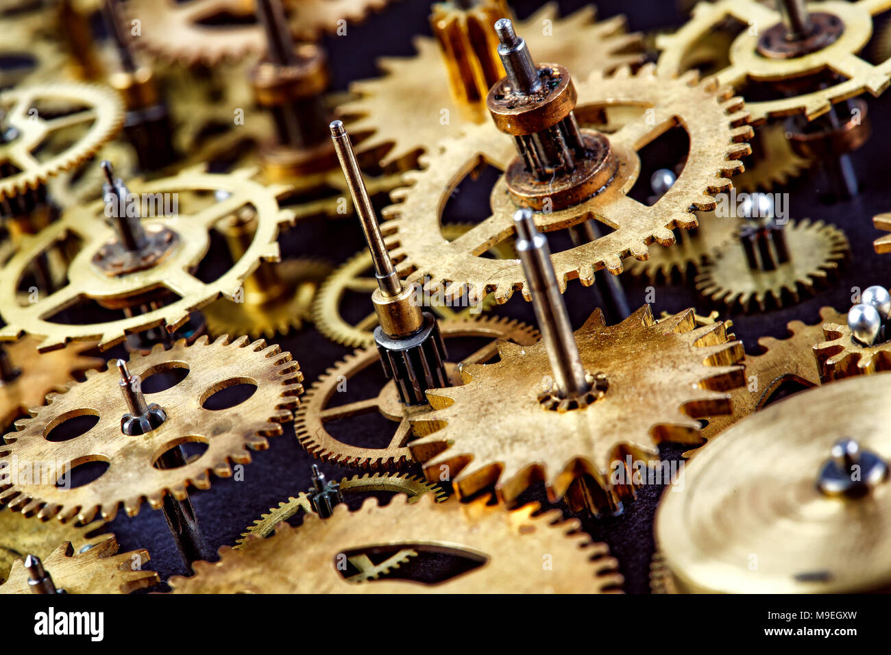 Clockwork background hi-res stock photography and images - Alamy