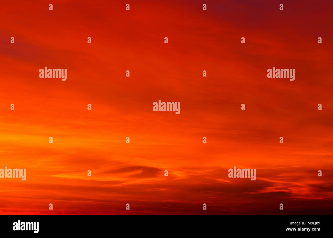 Beautiful sunset with colorful clouds on the sky Stock Photo - Alamy