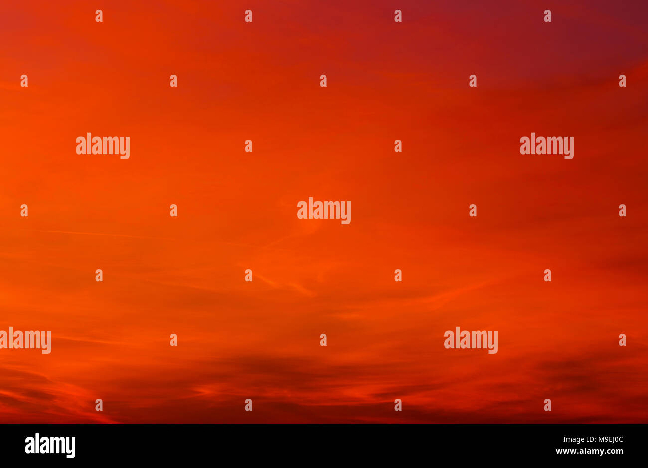 Beautiful sunset with colorful clouds on the sky Stock Photo - Alamy