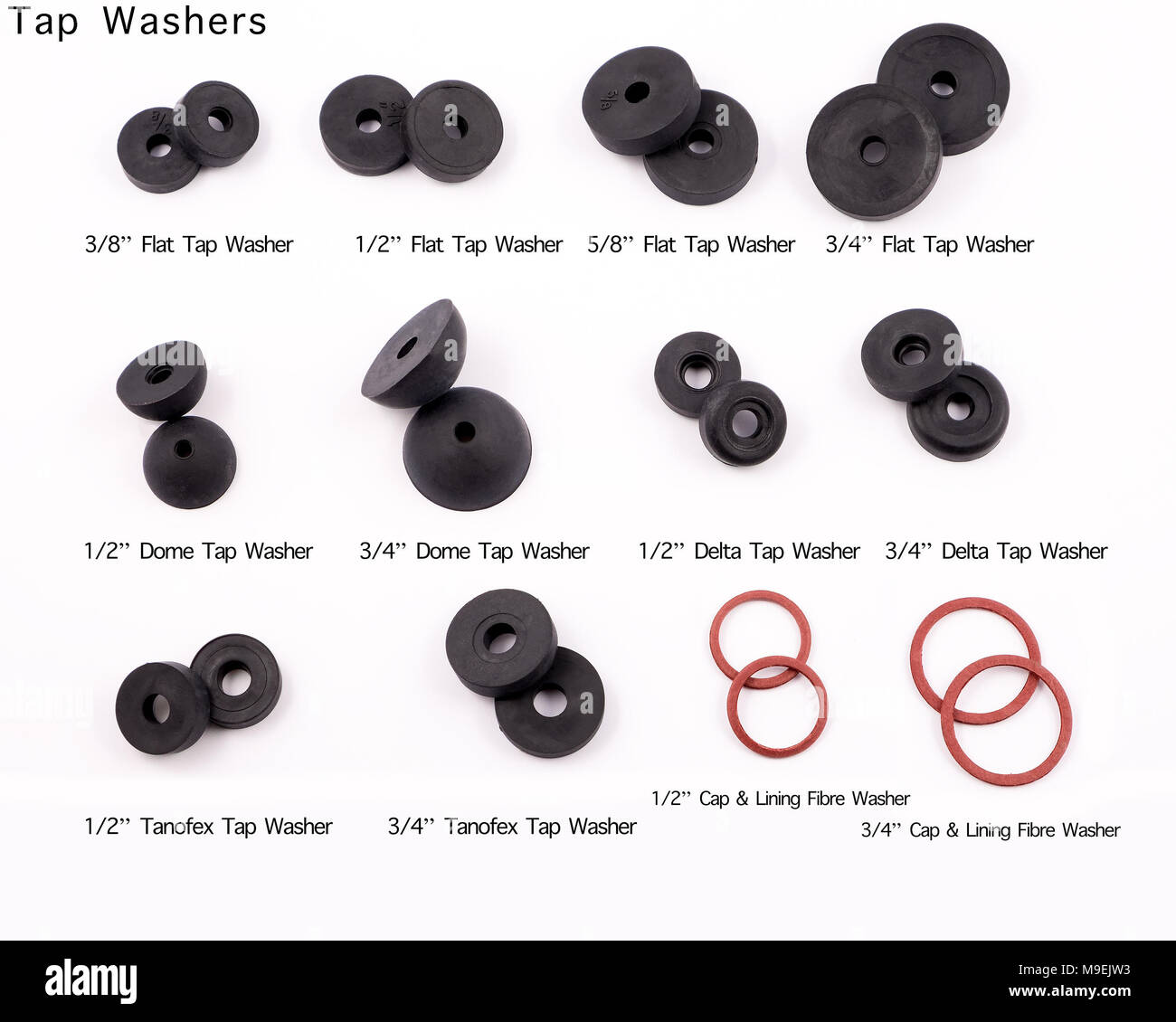 Tap washers hi-res stock photography and images - Alamy