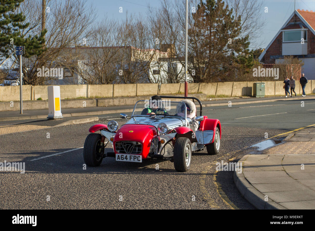 Southport, Merseyside, Cars are bumper to bumper on the seafront