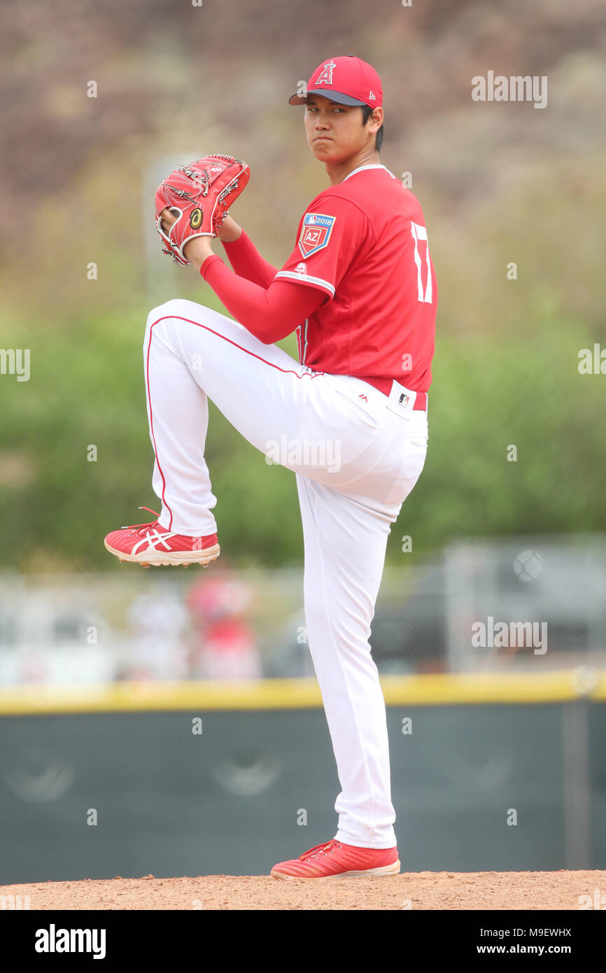 Tempe, Arizona, USA. 24th Mar, 2018. Shohei Ohtani (Angels) MLB