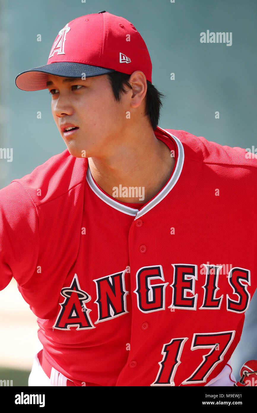 Tempe, Arizona, USA. 24th Mar, 2018. Shohei Ohtani (Angels) MLB