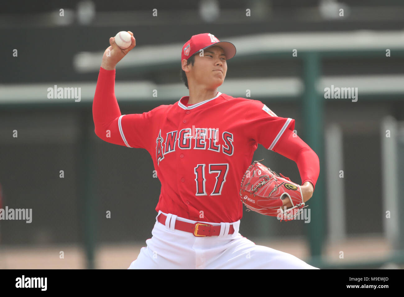 Tempe, Arizona, USA. 24th Mar, 2018. Shohei Ohtani (Angels) MLB