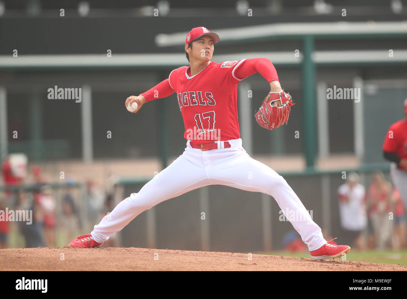 Tempe, Arizona, USA. 24th Mar, 2018. Shohei Ohtani (Angels) MLB