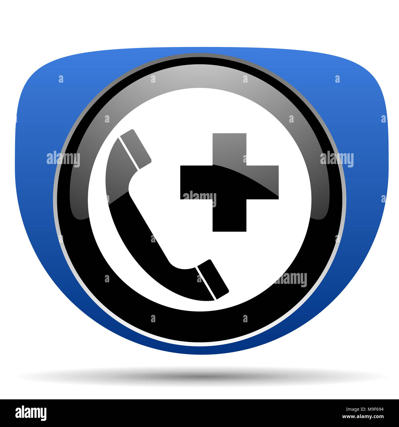 Emergency call web icon Stock Photo - Alamy
