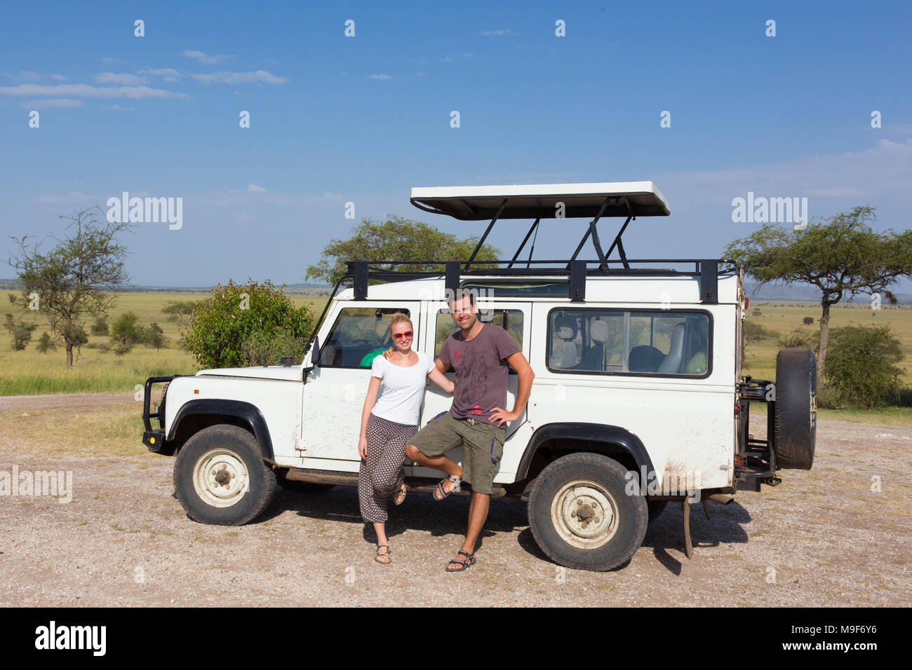 Safari Vacation In Tanzania Stock Photo Alamy