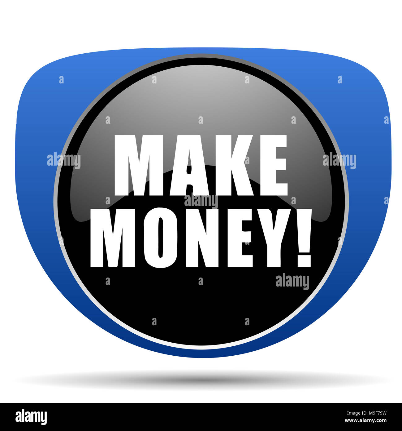 Earn Money Button Icon Concep!   t Stock Photos Earn Money Button Icon - 
