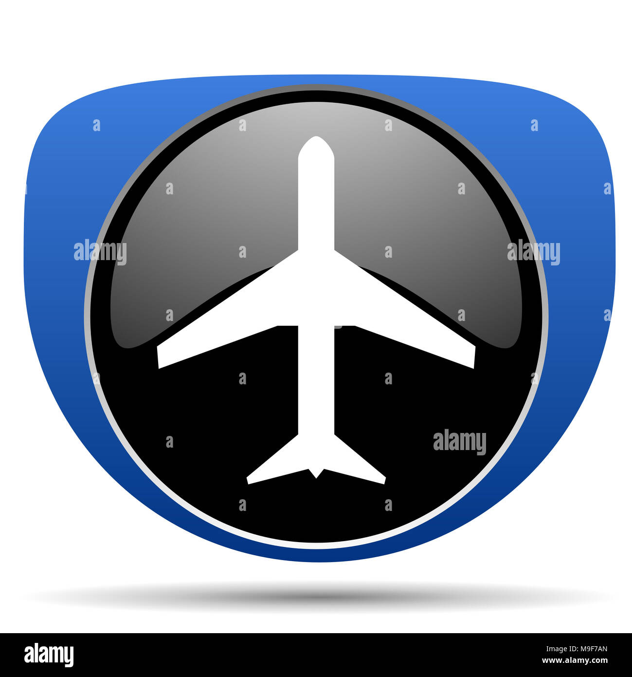 Plane web icon Stock Photo - Alamy