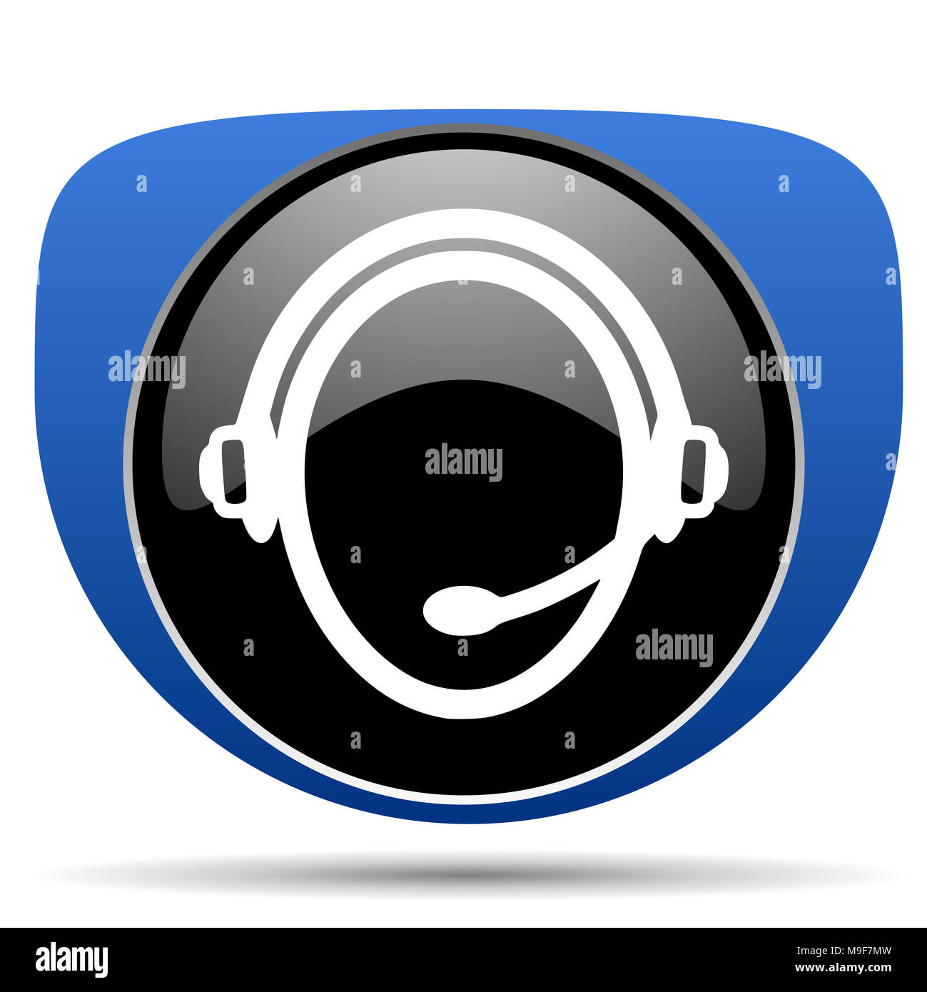 Customer service web icon Stock Photo - Alamy