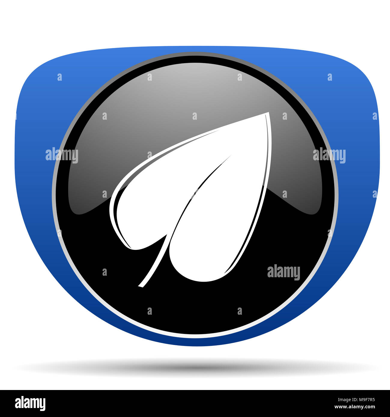 Leaf web icon Stock Photo - Alamy