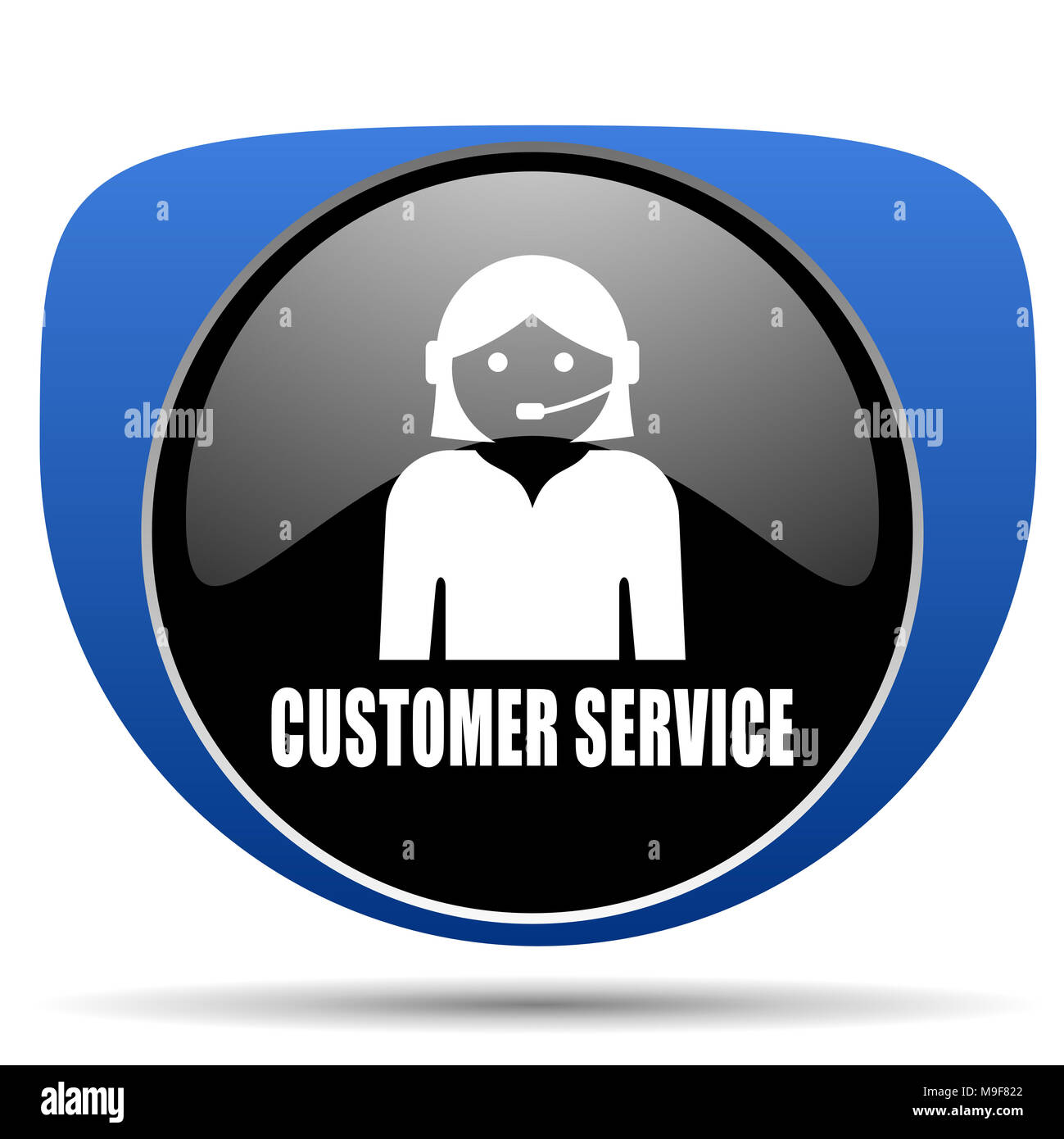 Customer service web icon Stock Photo - Alamy