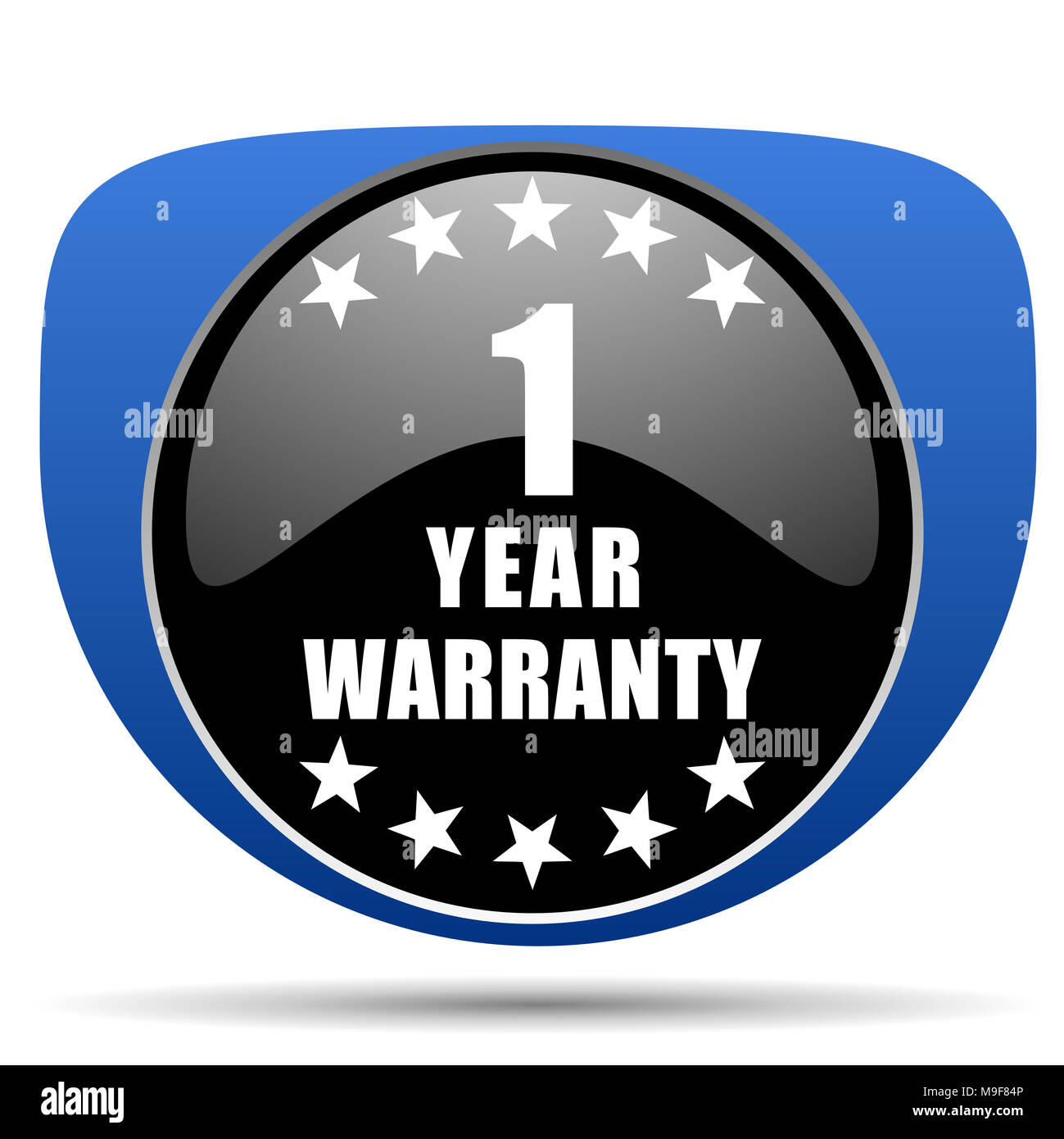 Warranty guarantee 1 year web icon Stock Photo - Alamy