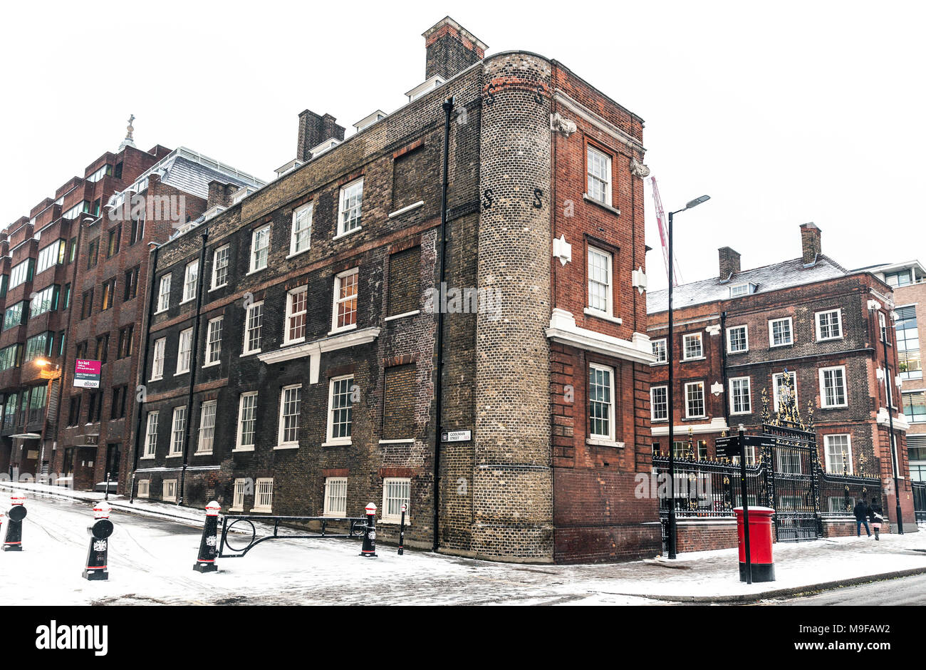 College of Arms on the corner of Godliman Street and Queen Victoria Street, London, EC4V, England, UK. Stock Photo