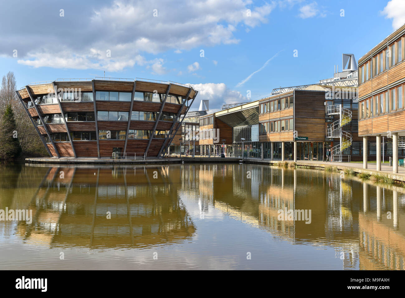 The Jubilee campus, one of the main administrative buildings of the University of Nottingham. Stock Photo