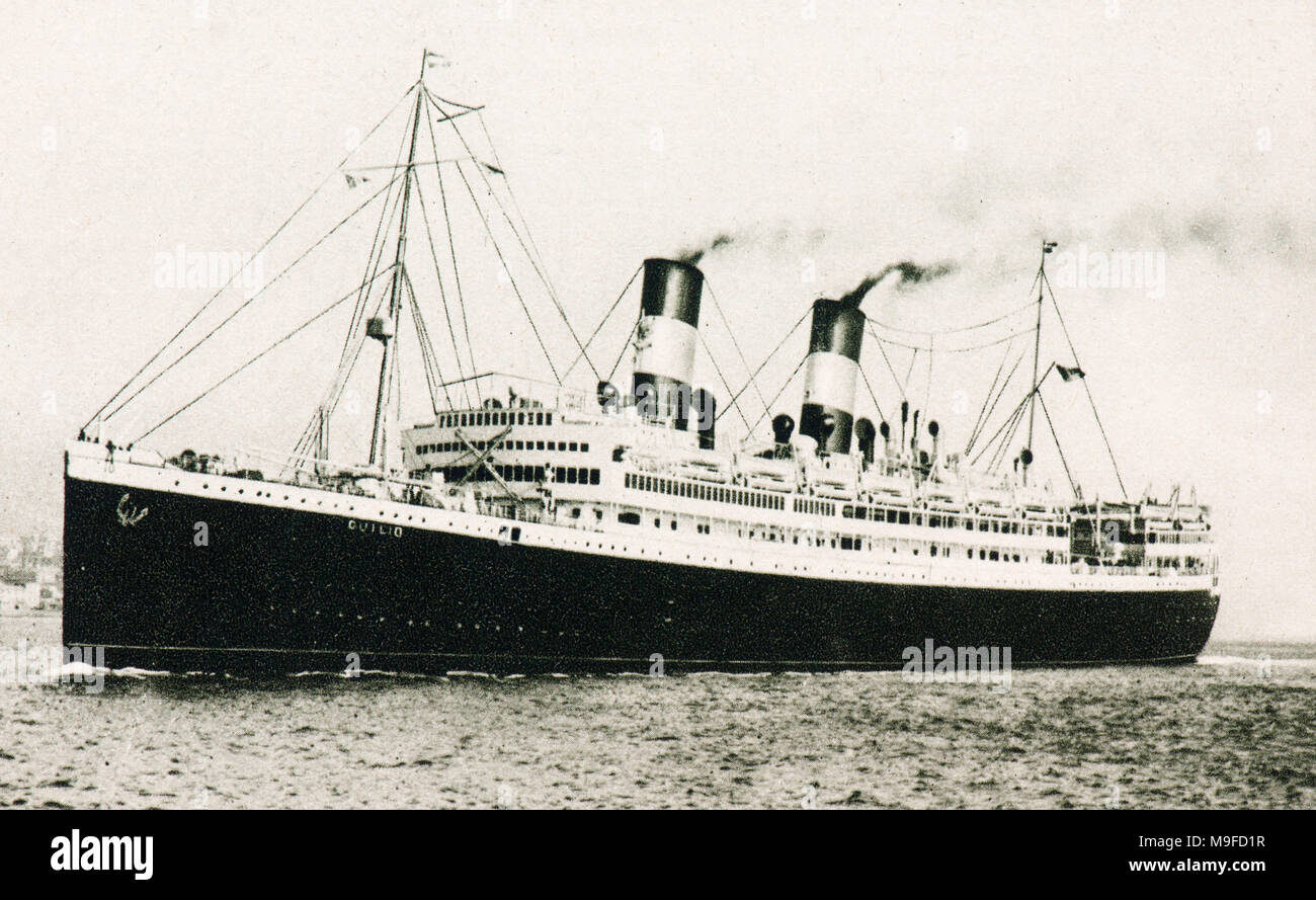 The italian ship, Duilio Stock Photo