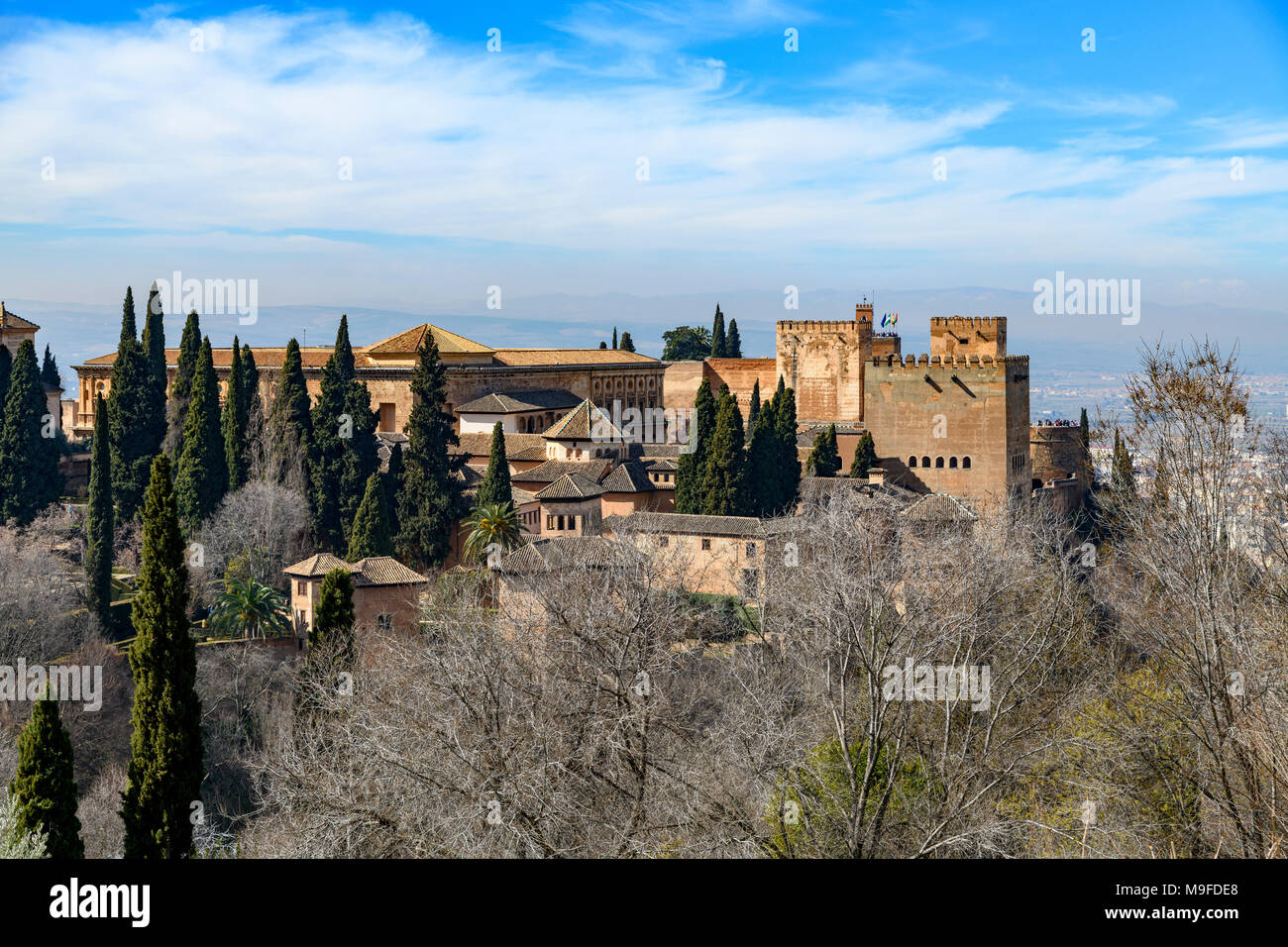 La Alhambra, view of the outer area Stock Photo