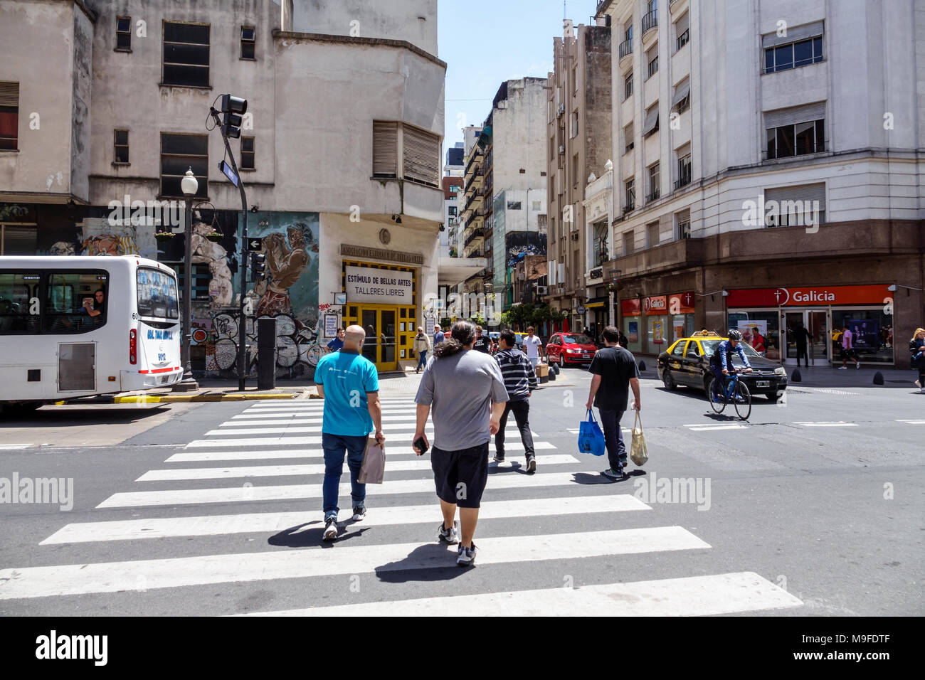 Buenos Aires Argentina,Avenida Cordova,intersection,street crossing