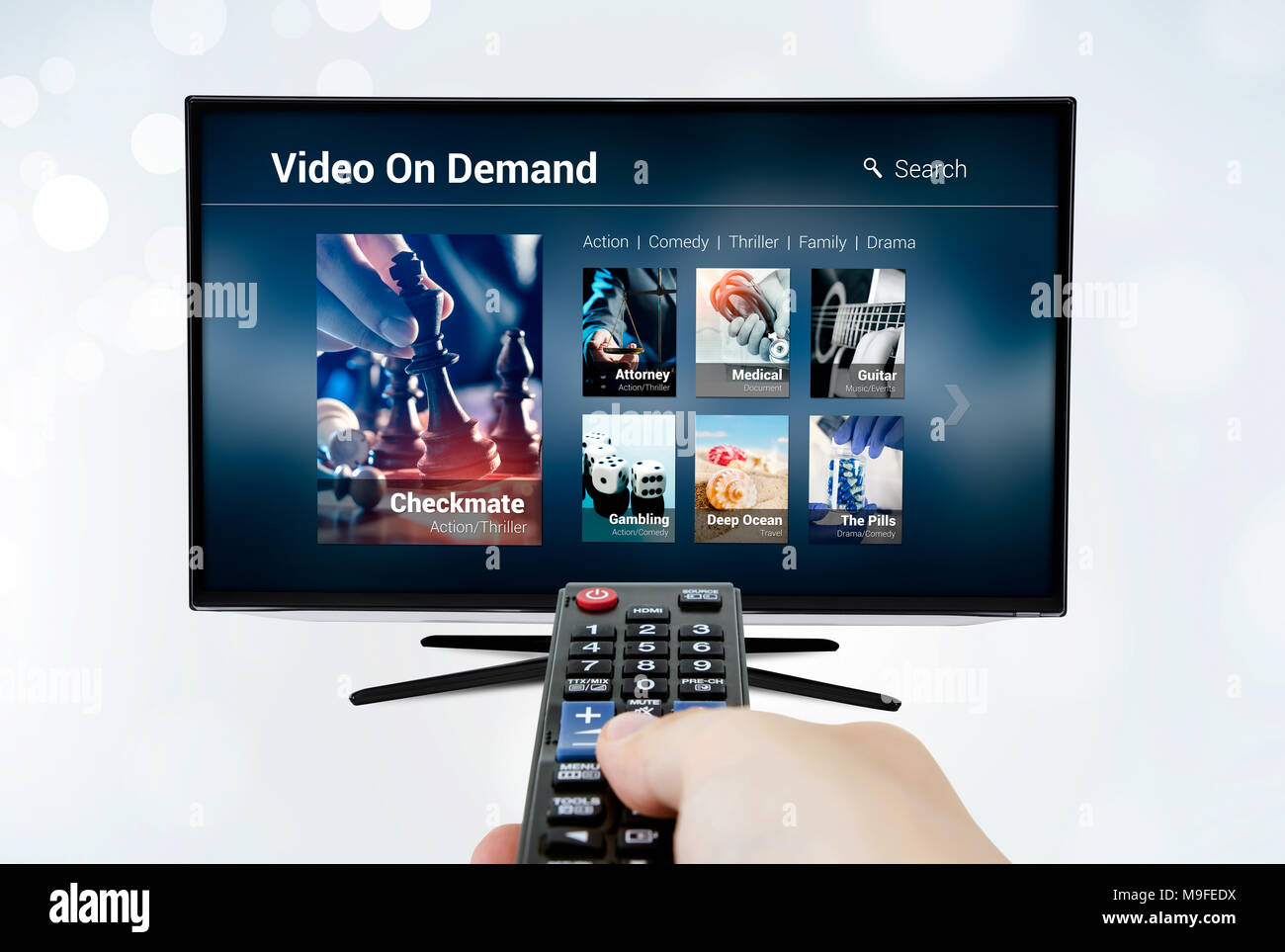 Video on demand VOD application or service on smart TV