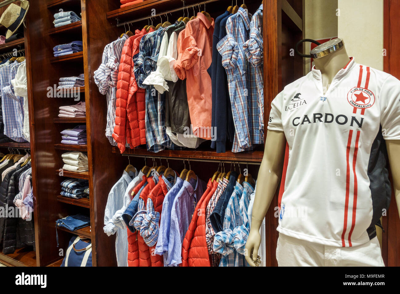 A luxury store with men clothing Stock Photo - Alamy