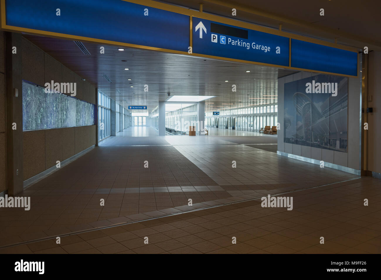 Orlando Florida International Airport Parking Garage C Entrance from within  Terminal Stock Photo - Alamy