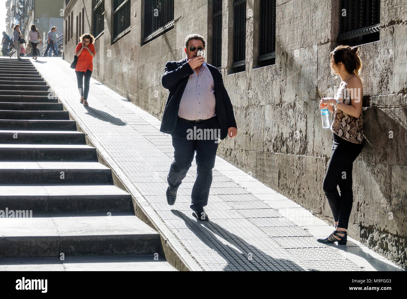 Male tourist walking uphill in hi-res stock photography and images - Alamy