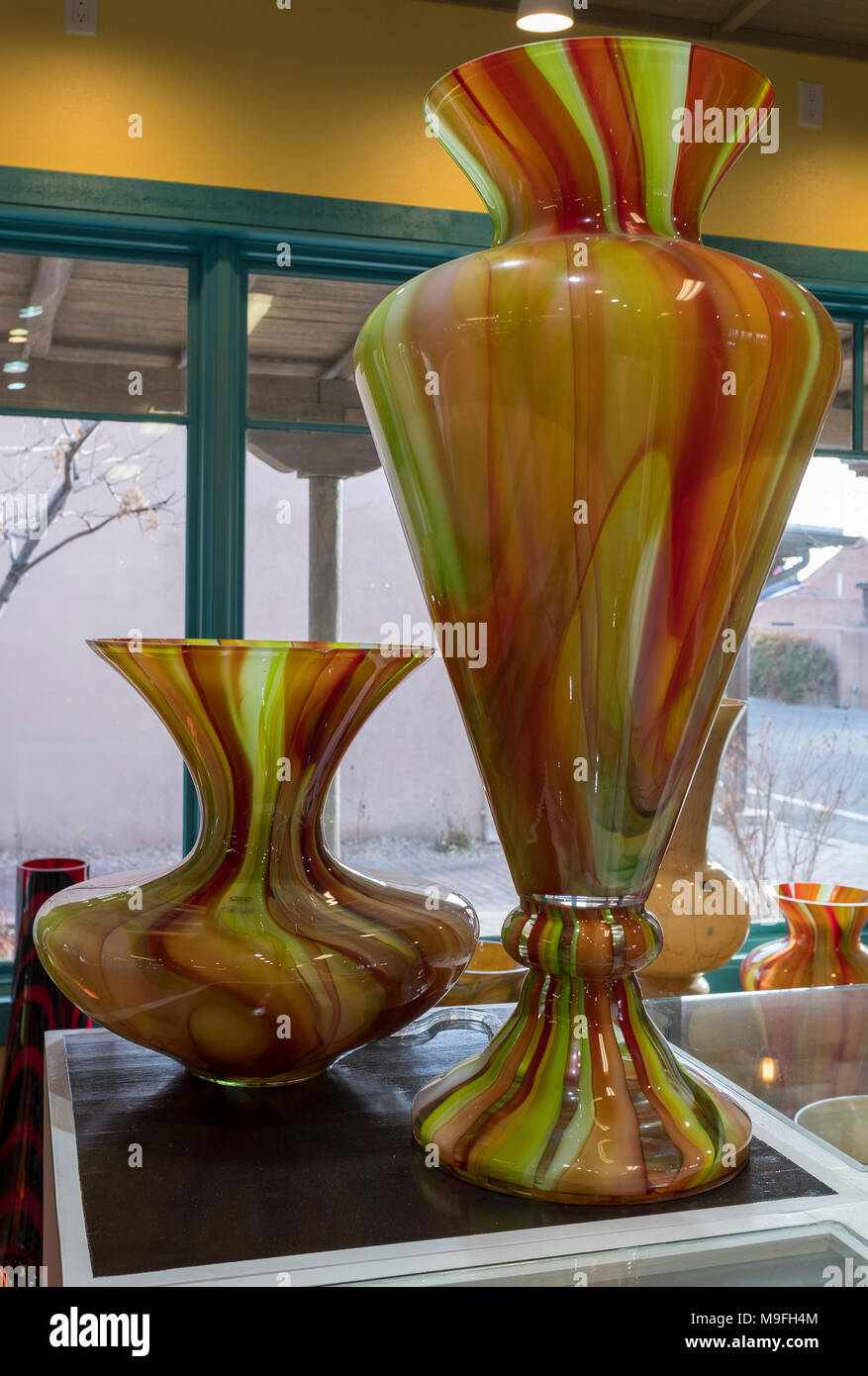gallery of decorative glass vessels Stock Photo Alamy