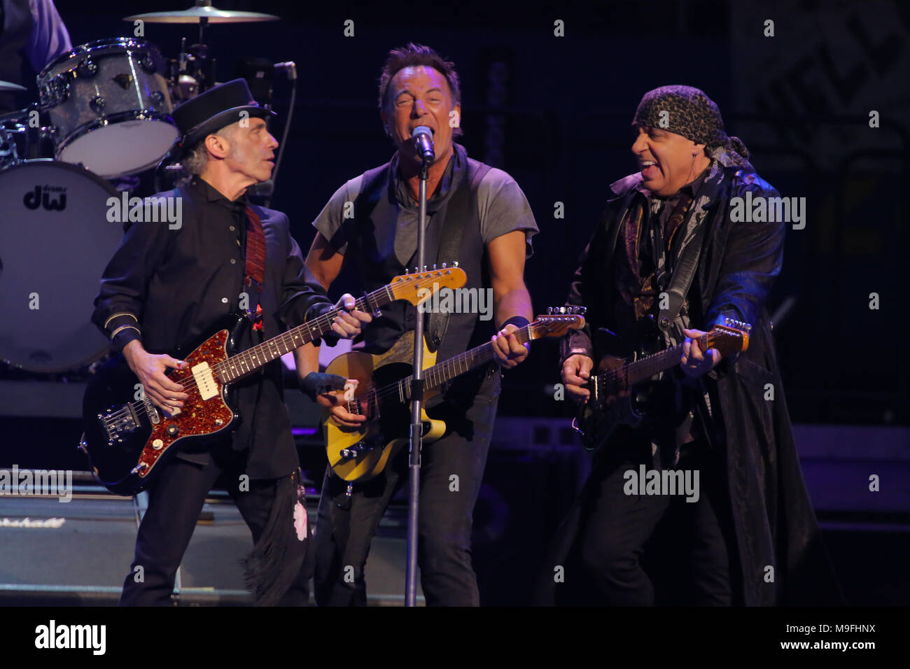 LOS ANGELES CA Bruce Springsteen And The E Street Band performing live at The Los Angeles
