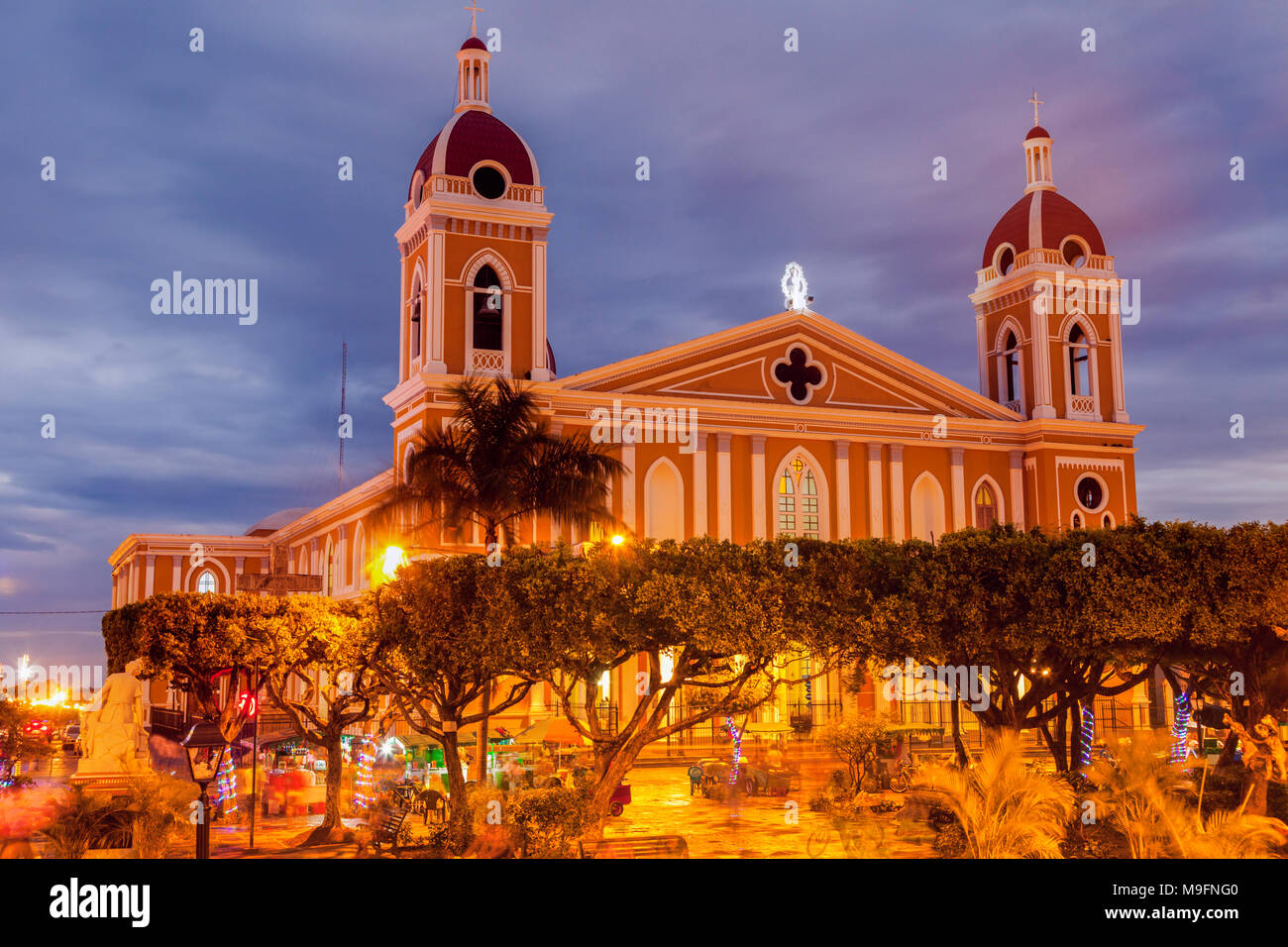 Granada Cathedral and city panorama. Granada, Nicaragua Stock Photo Alamy