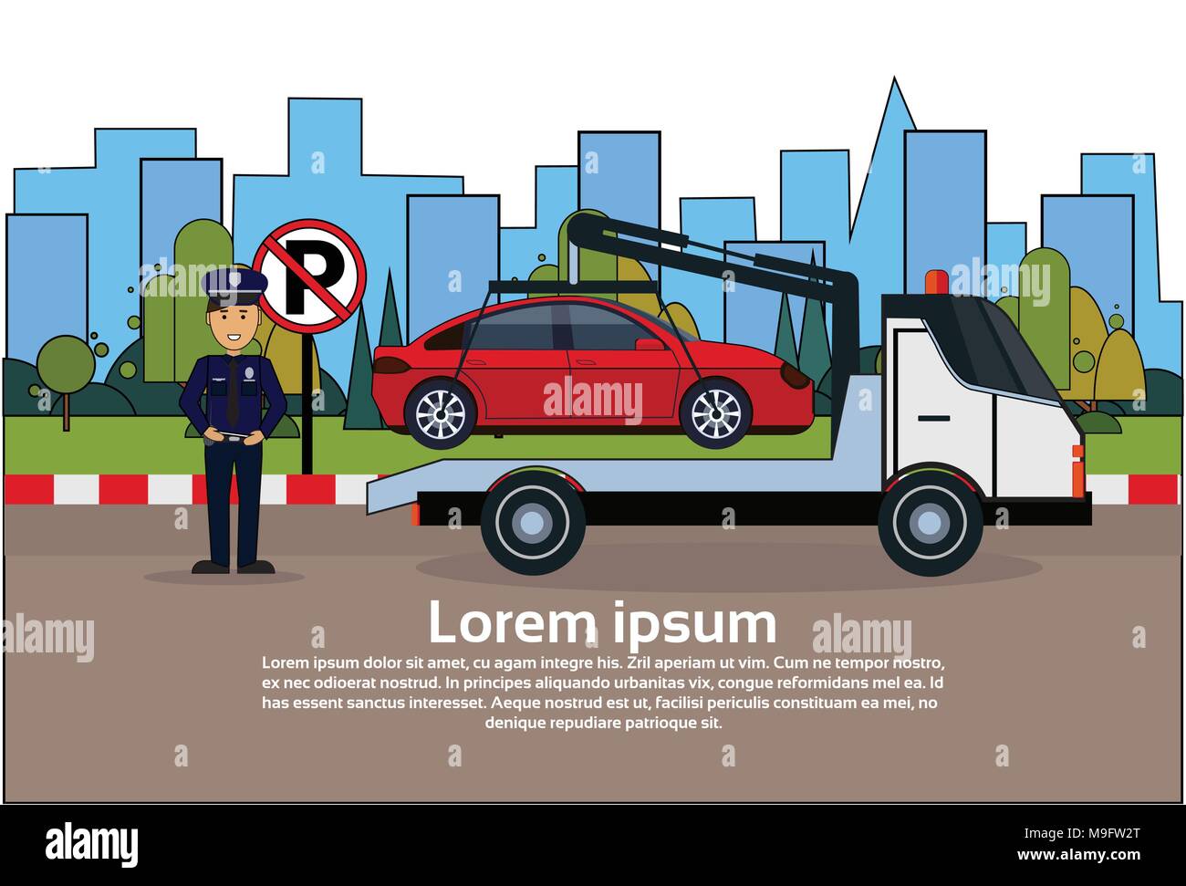 Towing Stock Vector Images Alamy