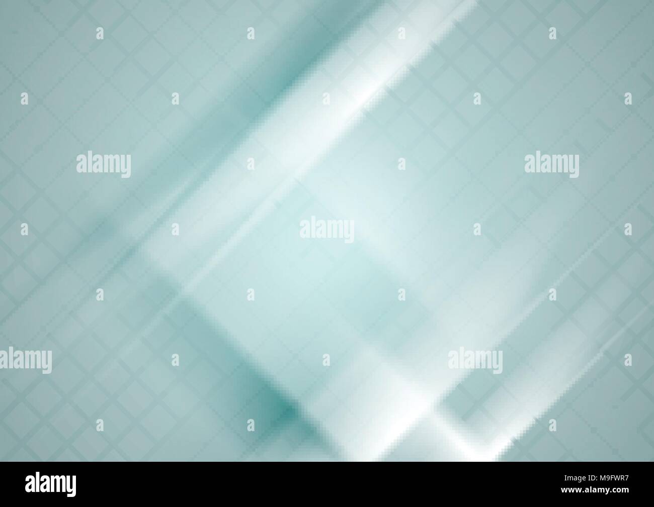 Blue tech geometric background with squares texture. Vector design ...