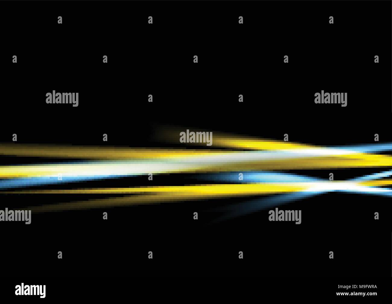 Colorful abstract smooth neon stripes on black vector background Stock ...