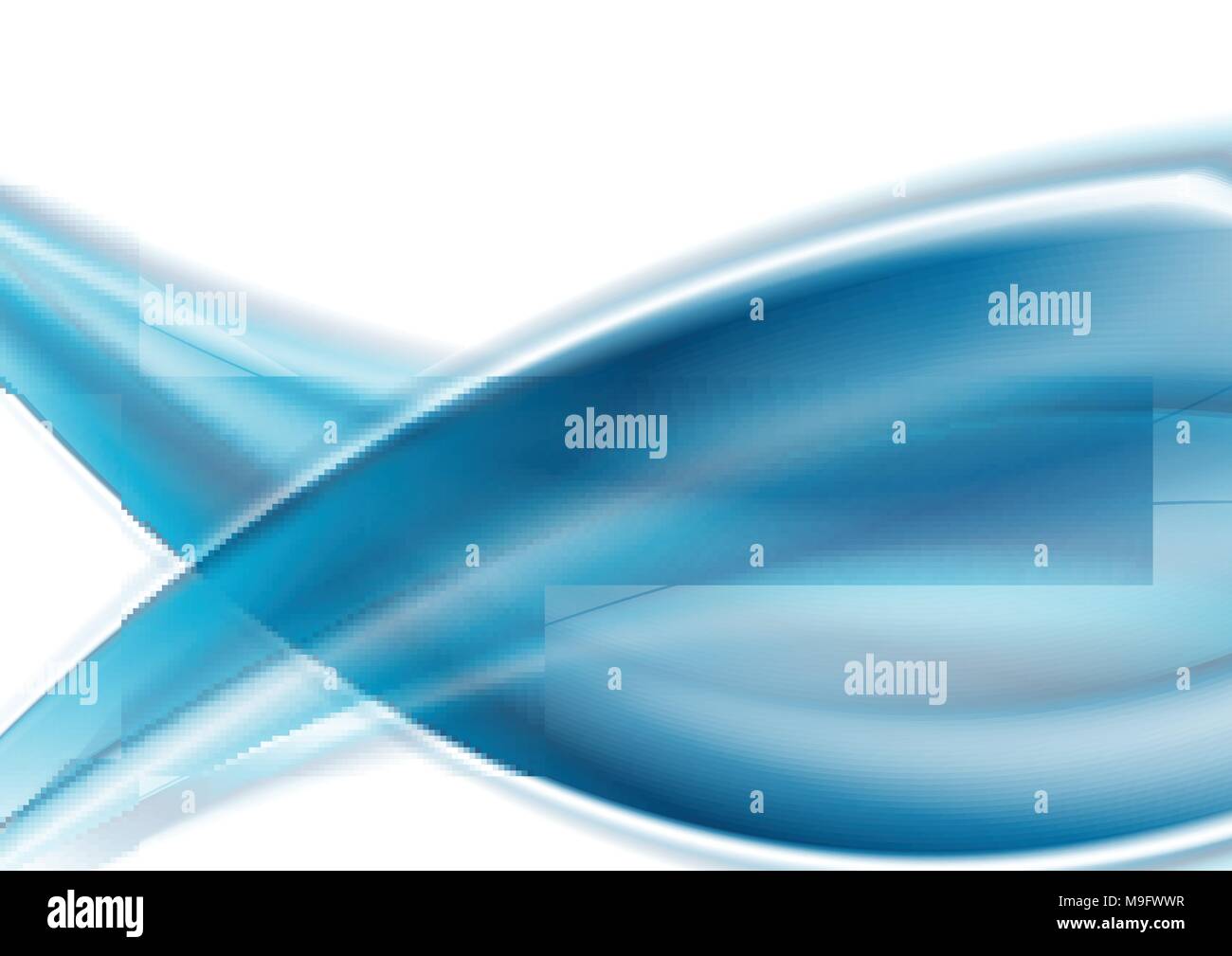 Abstract blue blurred waves background. Vector illustration Stock ...